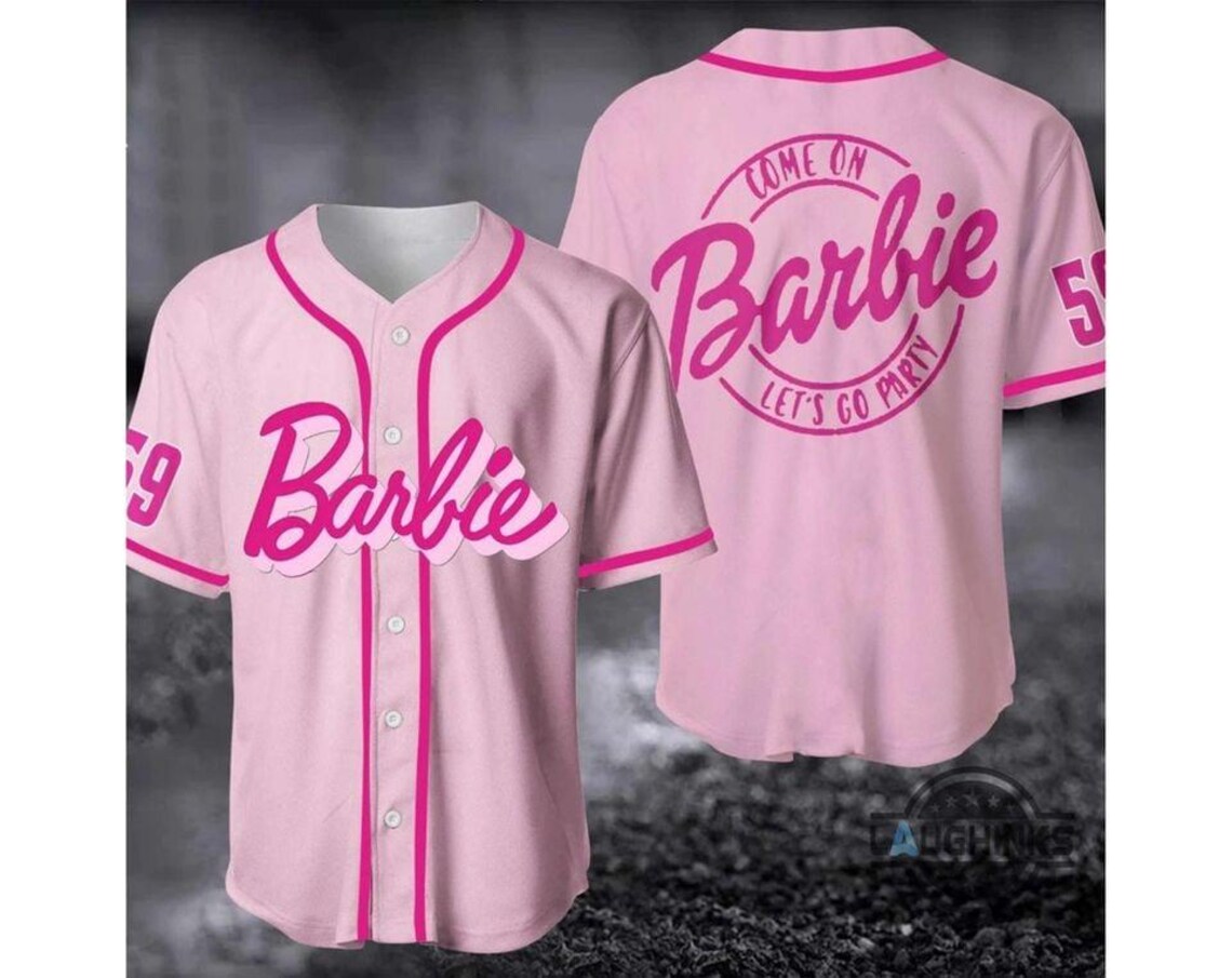 Personalized Vintage Barbie Movie Baseball Jersey, Barbie Jersey, Barbie Baseball Shirt