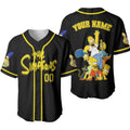 Personalized Simpson Family Baseball Jersey, Simpson Baseball Shirt, Custom Simpson Jersey Shirt, Simpson Lover Gift Gift For Men Women